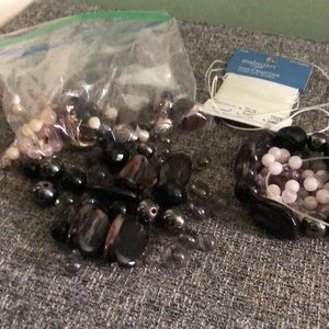 Beads gems stone beads, stretch bead cord to make jewelry